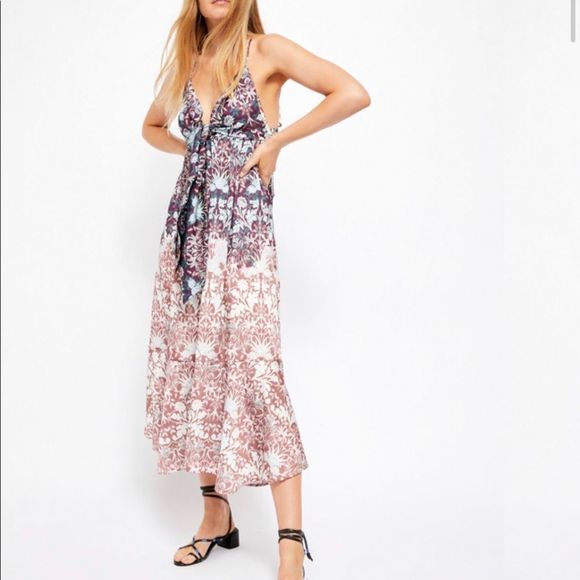 Free People Dresses & Skirts - FREE PEOPLE CHOCOLATE COMBO SUN BLEACHED MAXI DRESS
